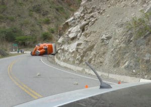 camion accident dans les Andes